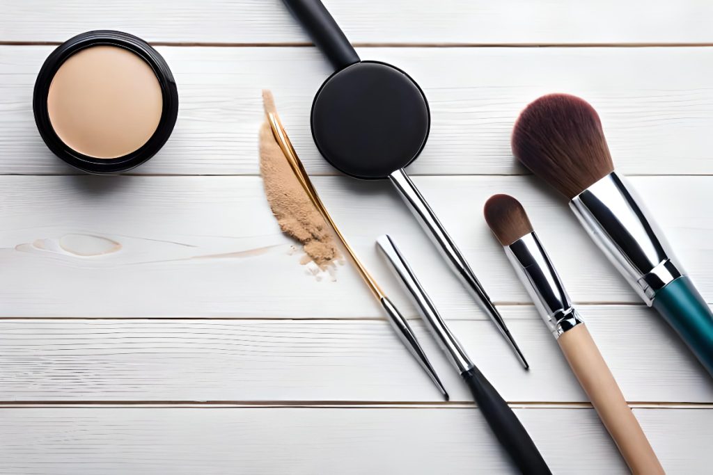 membersihkan brush make up