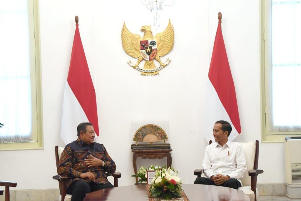 Pertemuan Presiden Jokowi dan Presiden RI ke-6 pada tahun 2019 (Foto: Kementerian Sekretariat Negara)
