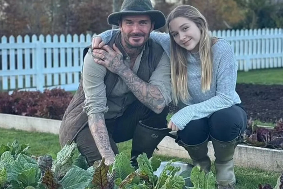 David Beckham berkebun